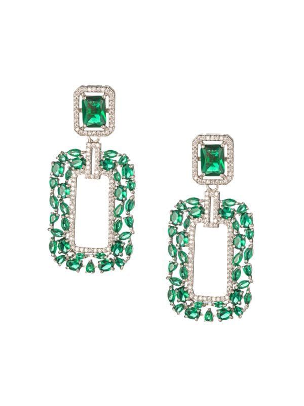 Eye Candy LA The Luxe Collection Layla Cubic Zirconia Drop Earrings on SALE | Saks OFF 5TH | Saks Fifth Avenue OFF 5TH