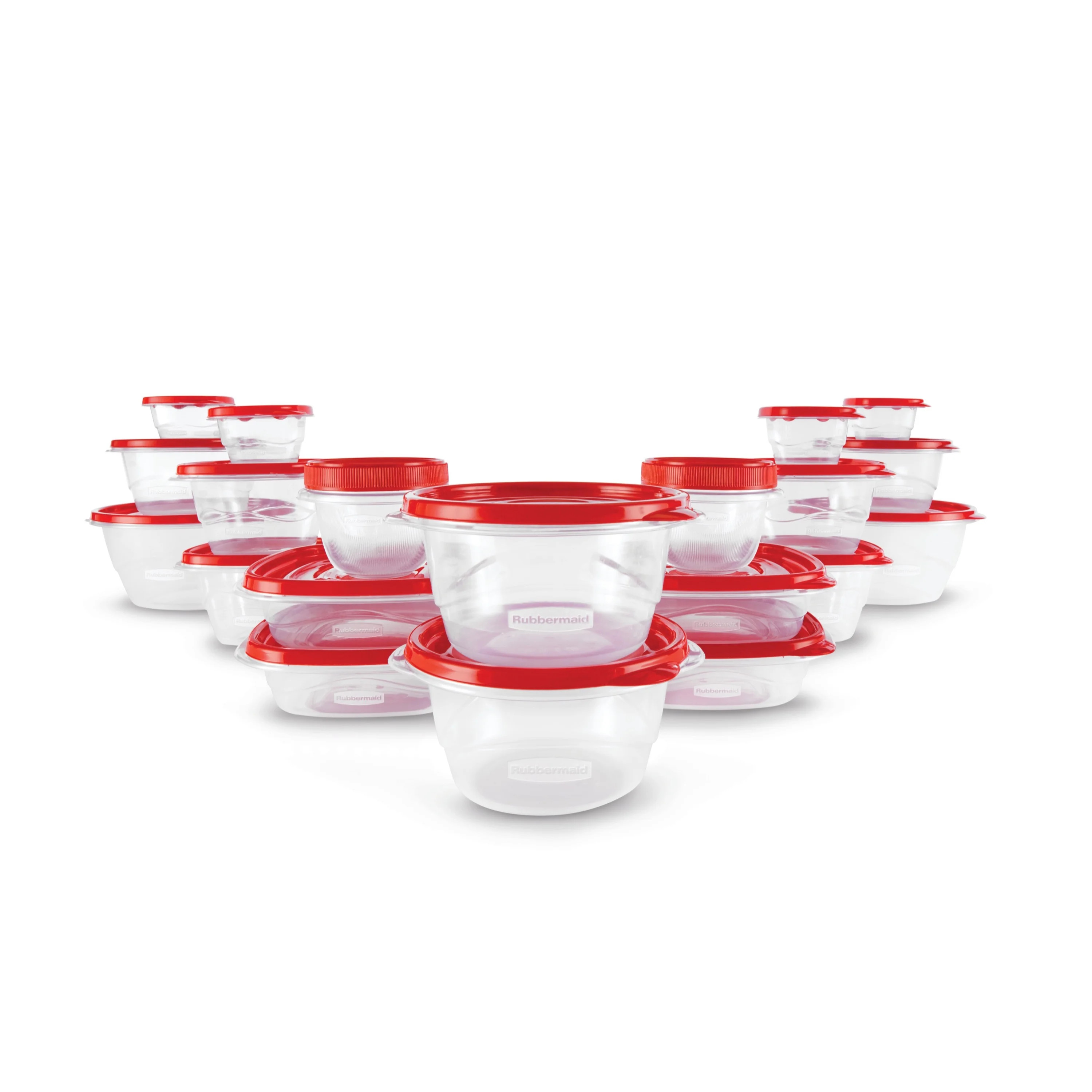 Rubbermaid, TakeAlongs, Food Storage Containers, Red, 40 Piece Set | Walmart (US)