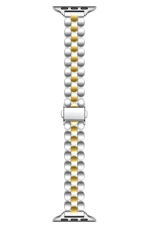 Posh Tech Emery Apple Watch® Bracelet Watchband in Silver/Gold at Nordstrom | Nordstrom