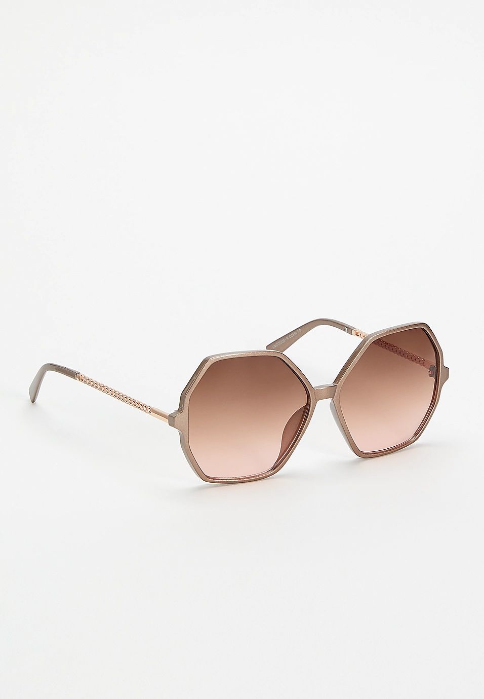 Circus by Sam Edelman™ Tan Hexagon Oversized Sunglasses | Maurices