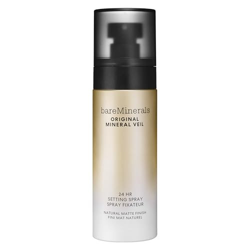 bareMinerals Original Mineral Veil Natural Matte Setting Spray, 24HR Makeup Lock & Oil Control, Alcohol-Free, Sweat & Transfer-Proof, Ultra-Fine Mist for Smooth, Matte Finish | Amazon (US)