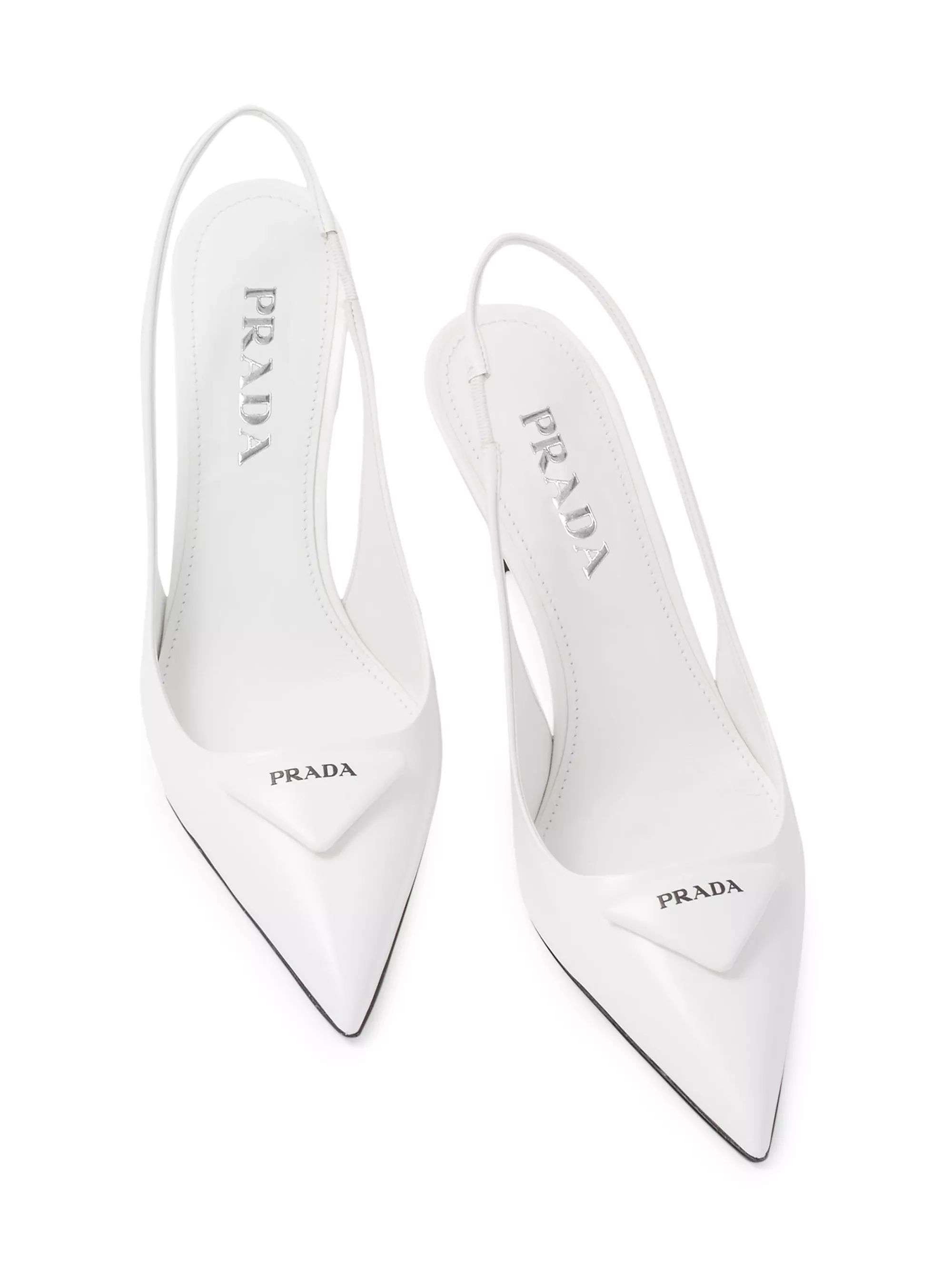 Brushed Leather Slingback Pumps | Saks Fifth Avenue