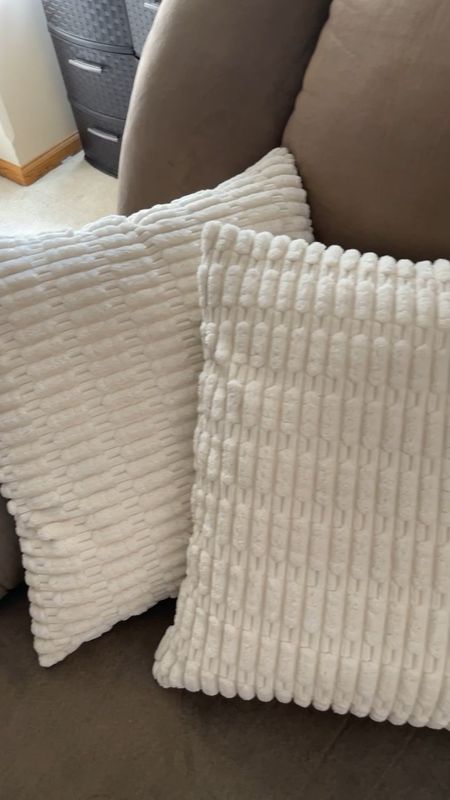 Stop spending tons of money on individual pillows when you can get this four piece set of pillows and also four piece set of coverups from Amazon! The covers are so soft and make the pillows look more expensive than they actually are 💕

#homerefresh #livingroomrefresh #couchpillows #pillowcovers #homehack #shoppingonabudget

#LTKhome #LTKfindsunder100 #LTKfindsunder50