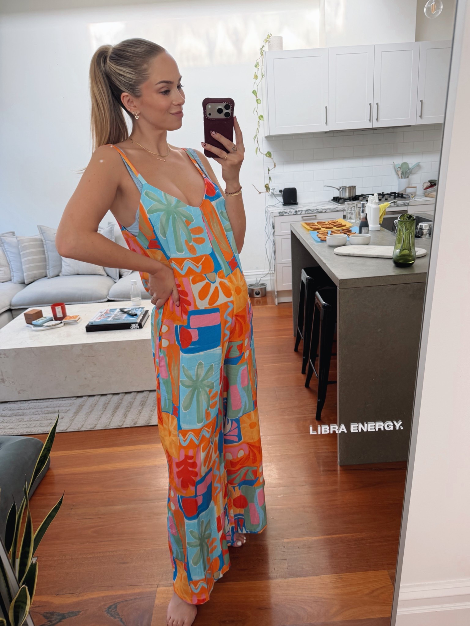 Fun summer bumpsuit! ☀️🌺