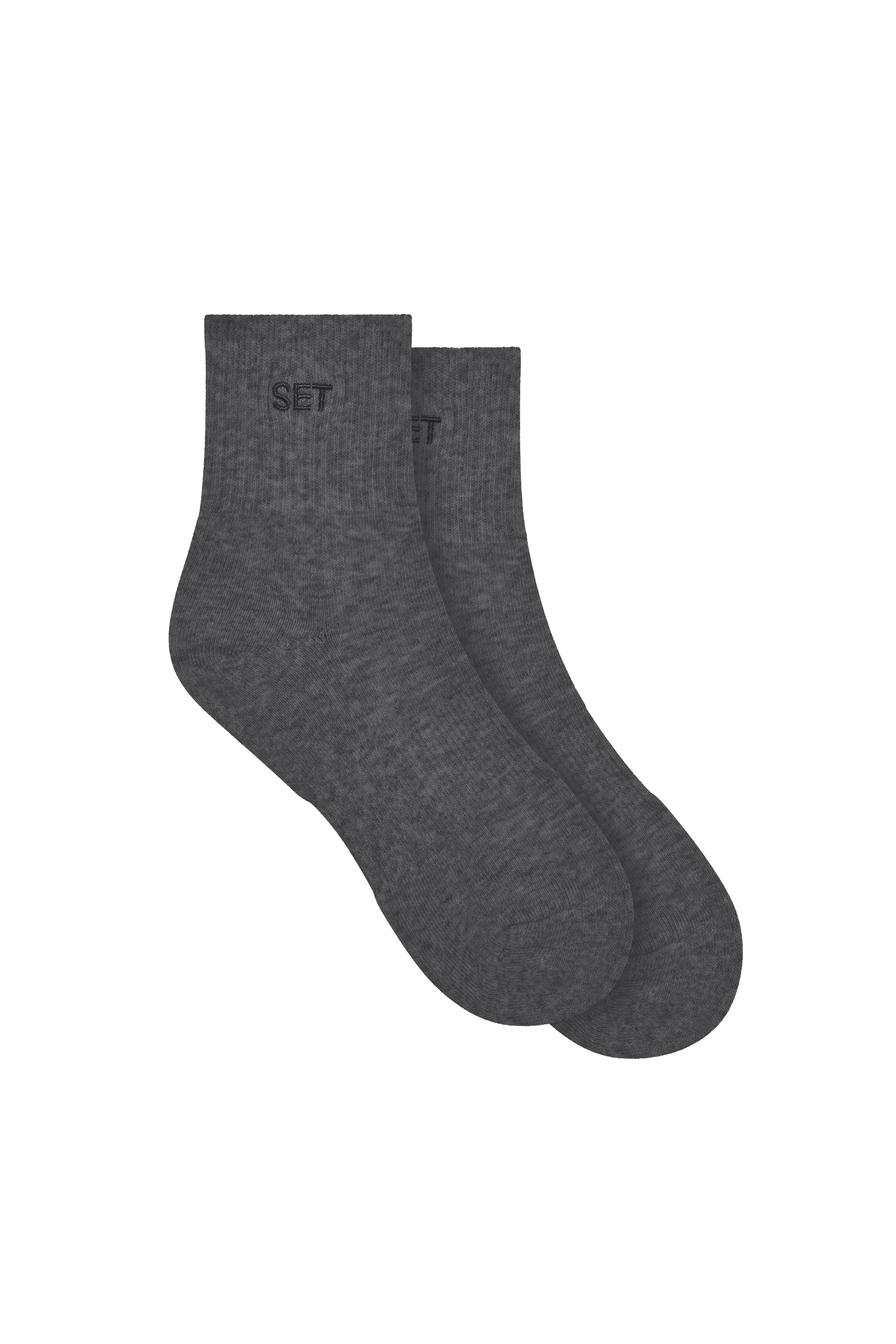 SET SHORTY SOCKS - PEPPER HEATHER GREY | SET Active