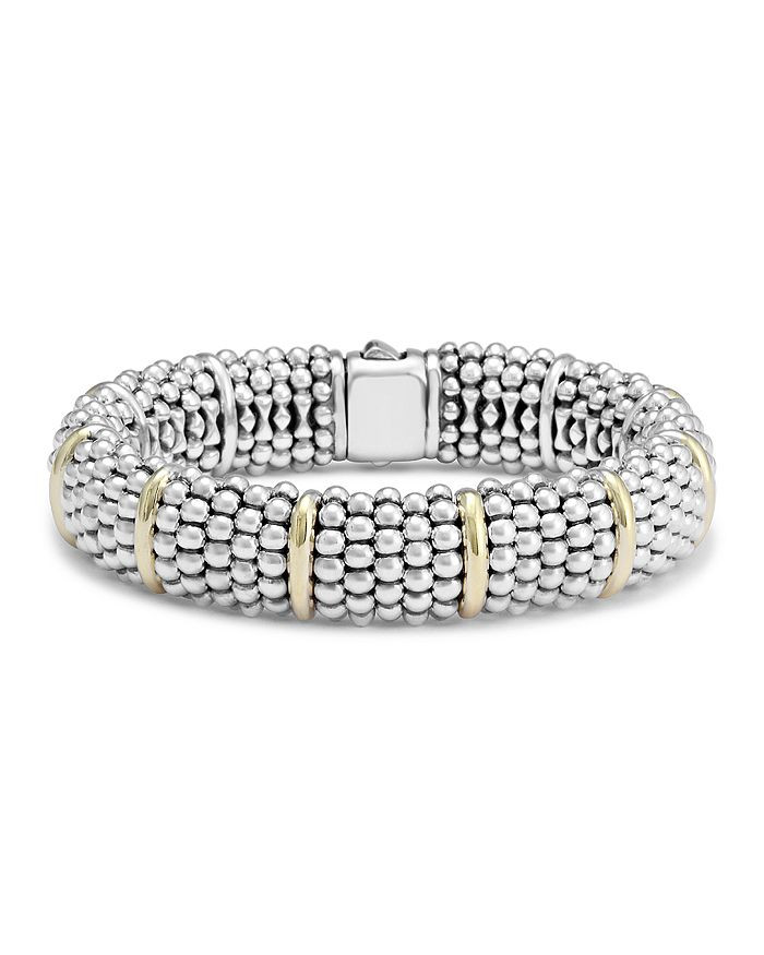 Sterling Silver & 18K Yellow Gold Signature Caviar Bracelet Station Bracelet | Bloomingdale's (US)
