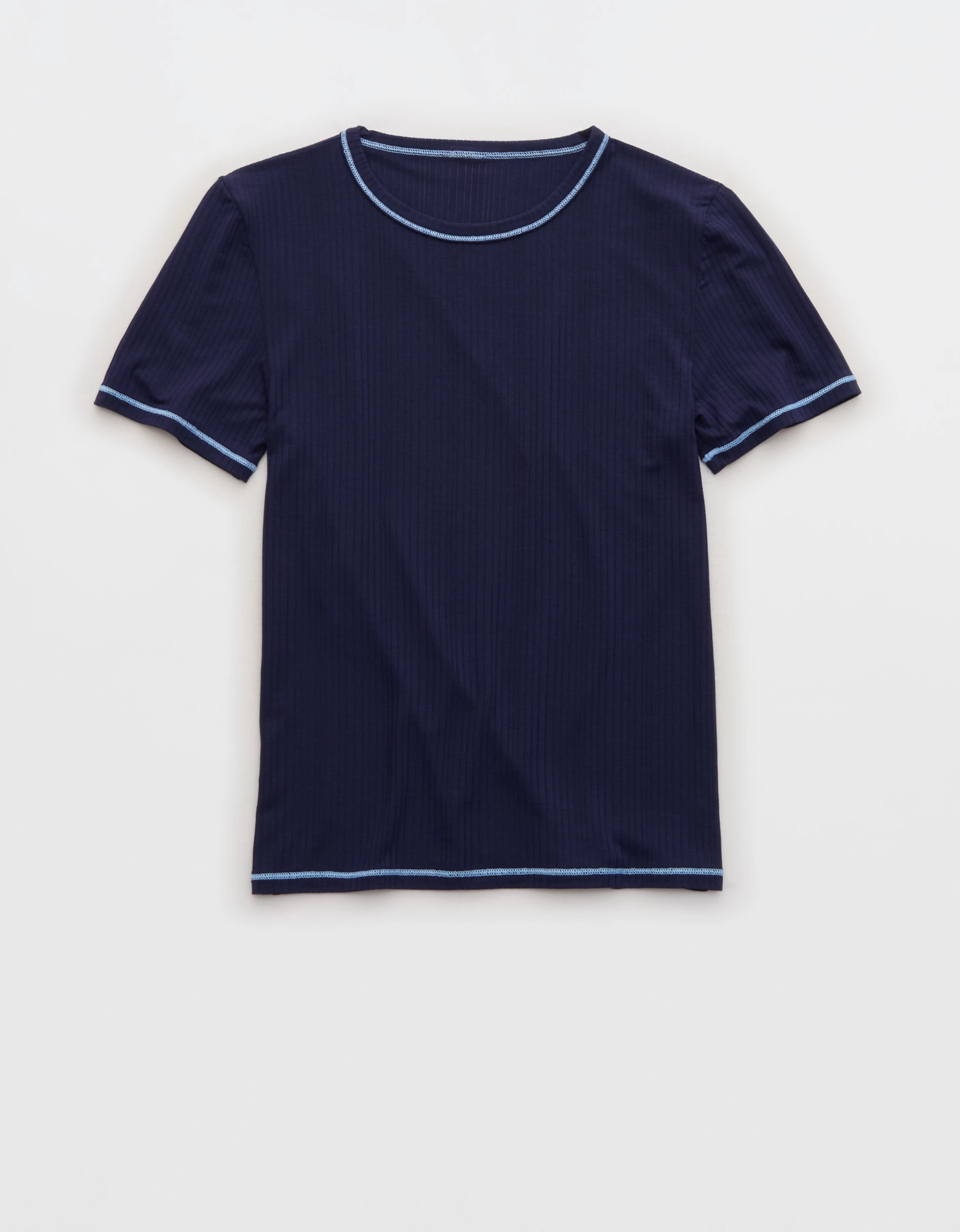 OVERSLEPT by Aerie Modal Rib Short Sleeve Crew T-shirt | Aerie
