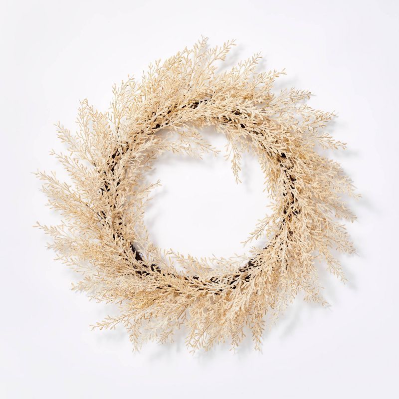 Grass Wreath Cream - Threshold&#8482; designed with Studio McGee | Target