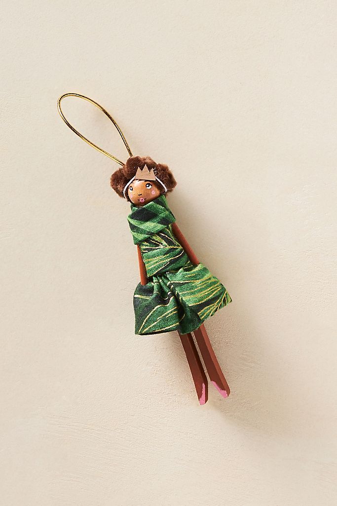 Nikki Cade Lily Clothespin Doll Ornament | Anthropologie (US)