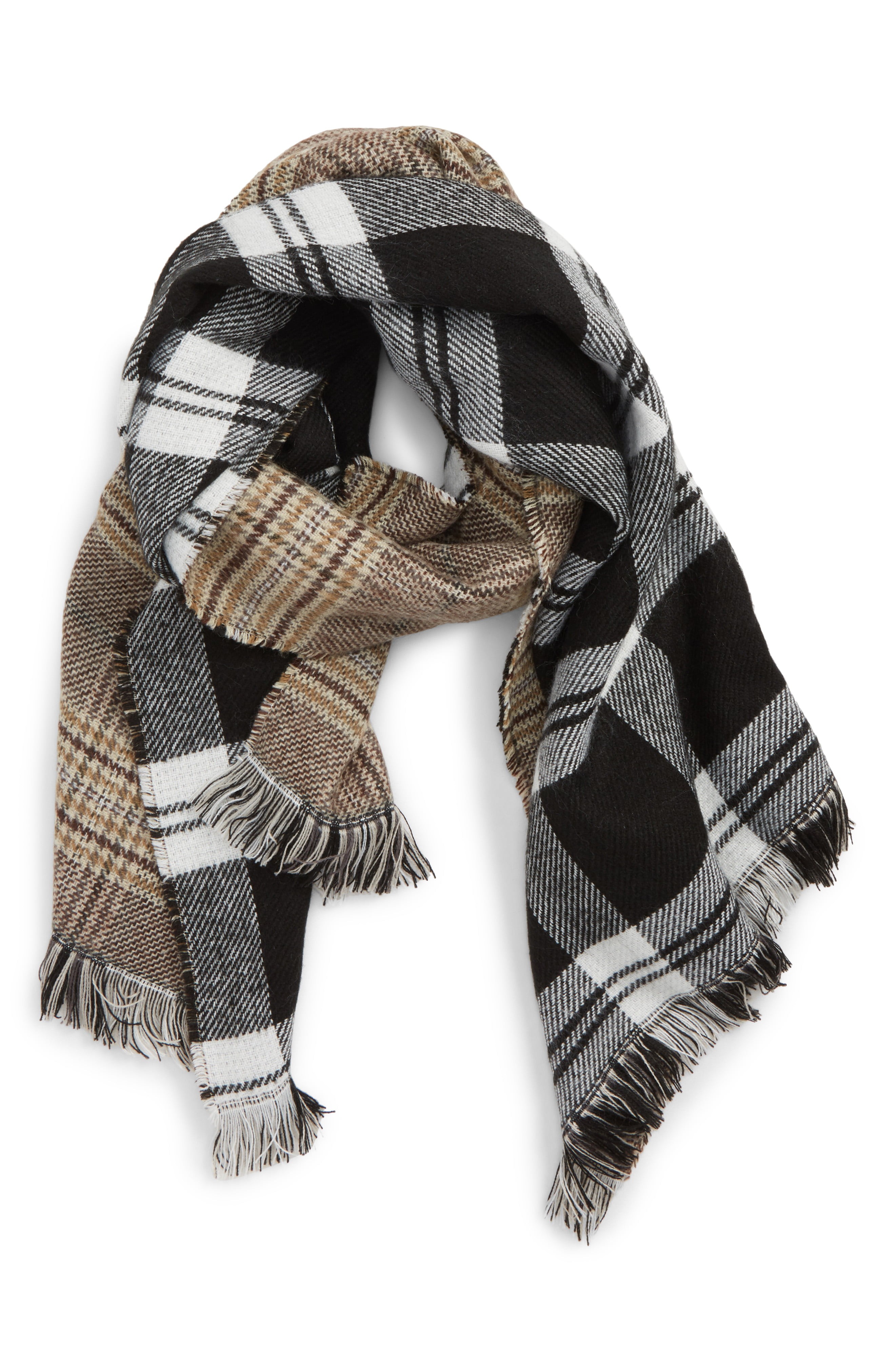 BP. Reversible Plaid Oblong Scarf | Nordstrom