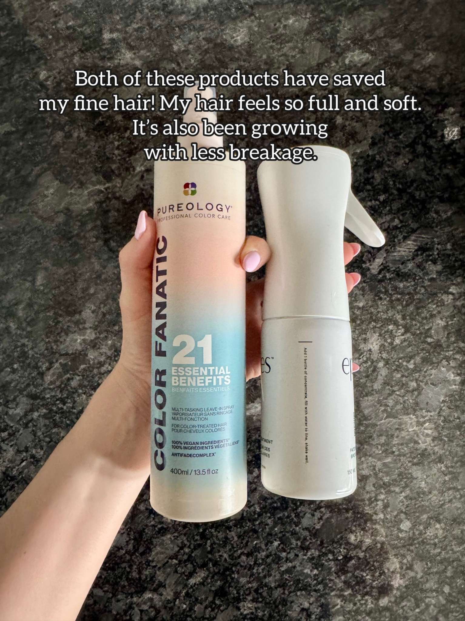 Have been using both of these products since last summer and have noticed such a big difference in my hair quality! My hair feels softer, fuller, and growing longer with less breakage. Definitely recommend for my fine hair girlies 🩷

#LTKselfcare #LTKBeauty #LTKmorningroutine