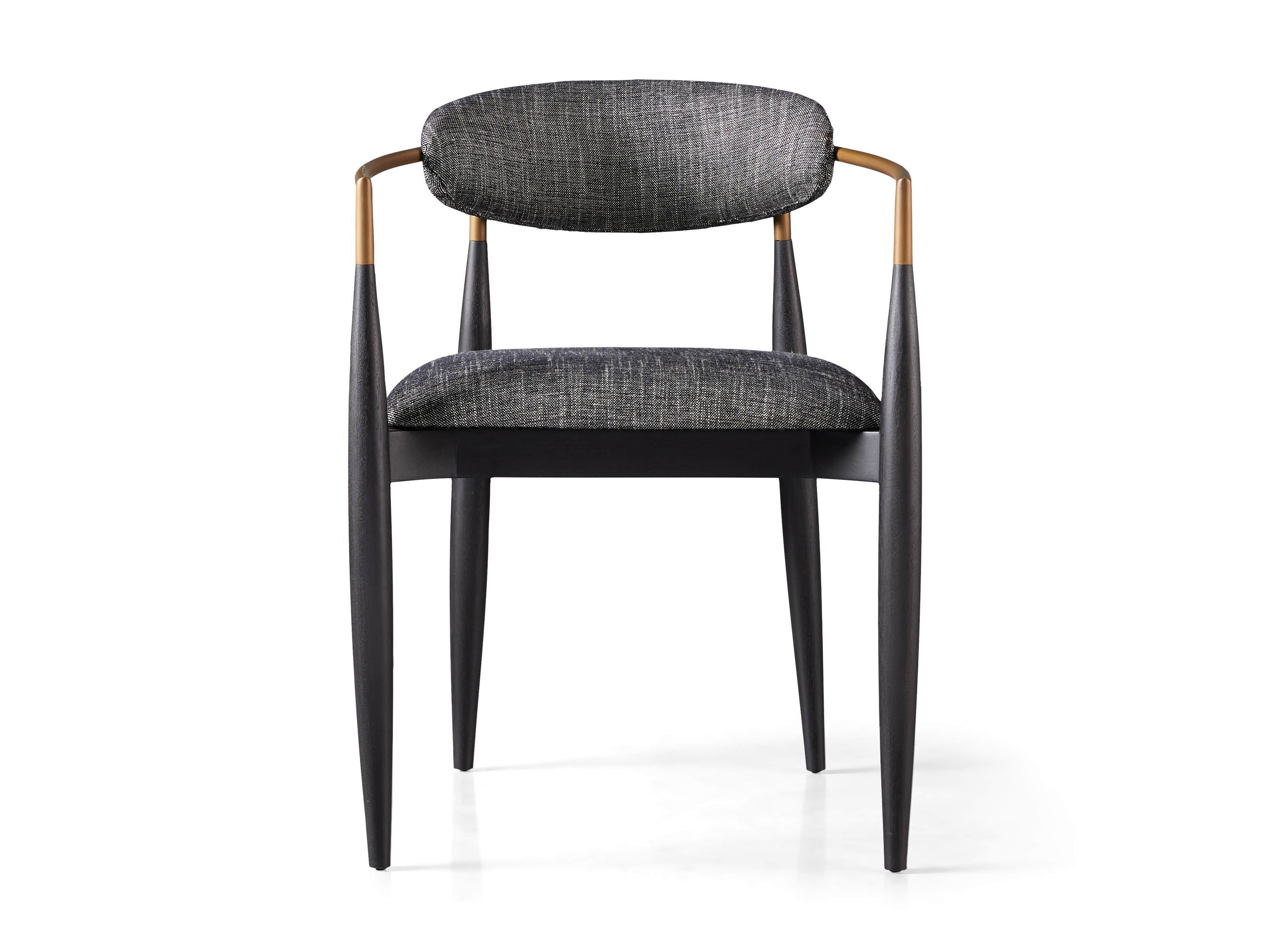 Jagger Dining Arm Chair in Cary Black | Arhaus
