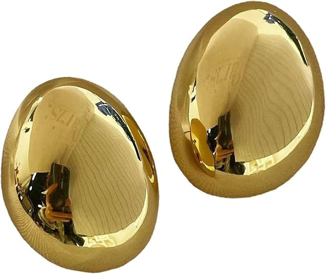 Chunky Gold Hoop Earrings for Women, Lightweight Waterdrop Hollow Open Hoops Tear Drop Silver Gol... | Amazon (US)