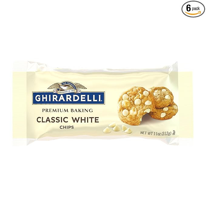 GHIRARDELLI Classic White Premium Baking Chips, 11 OZ Bag (6 Bags) | Amazon (US)