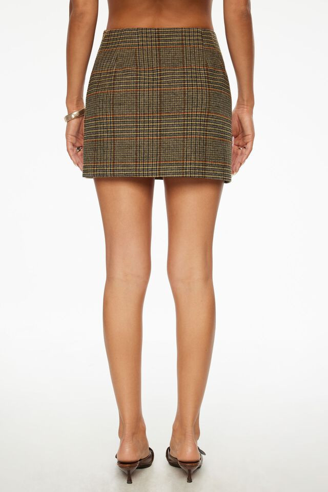 Kylie Plaid Mini Skirt | Dynamite Clothing
