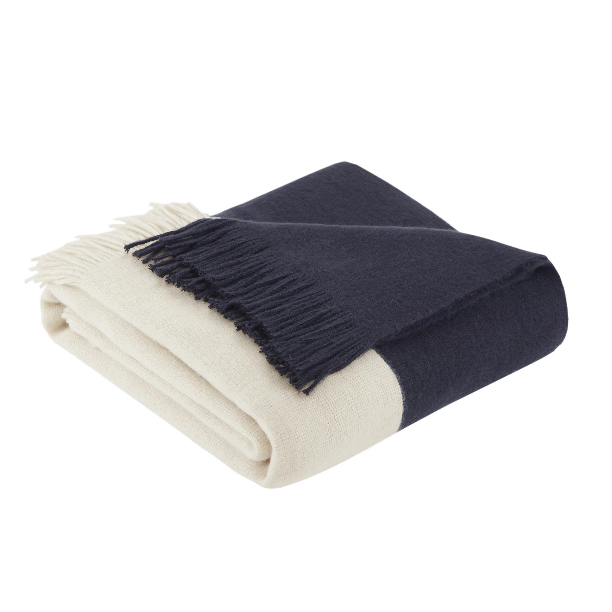 AllModern Linea Color Block Faux Cashmere Throw & Reviews | Wayfair | Wayfair North America