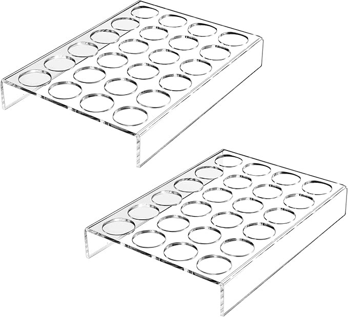 IEEK 2 Pack of 24 Slots Flat Countertop Coffee Pod Holder,K Cup Drawer Holder Organizer for Offic... | Amazon (US)