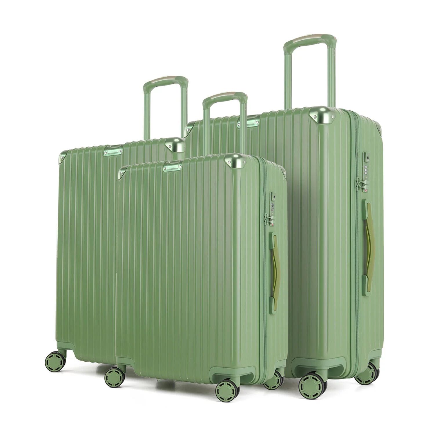 Ginza Travel 3PC Hardside Travel Luggage Sets for Trips ,20" 24"29"Suitcase Bags with Wheels | Walmart (US)