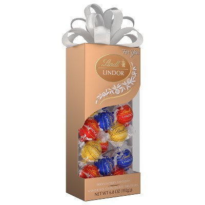 Lindt Lindor Assorted Chocolate Candy Truffles For You Gift Box - 6.8oz | Target