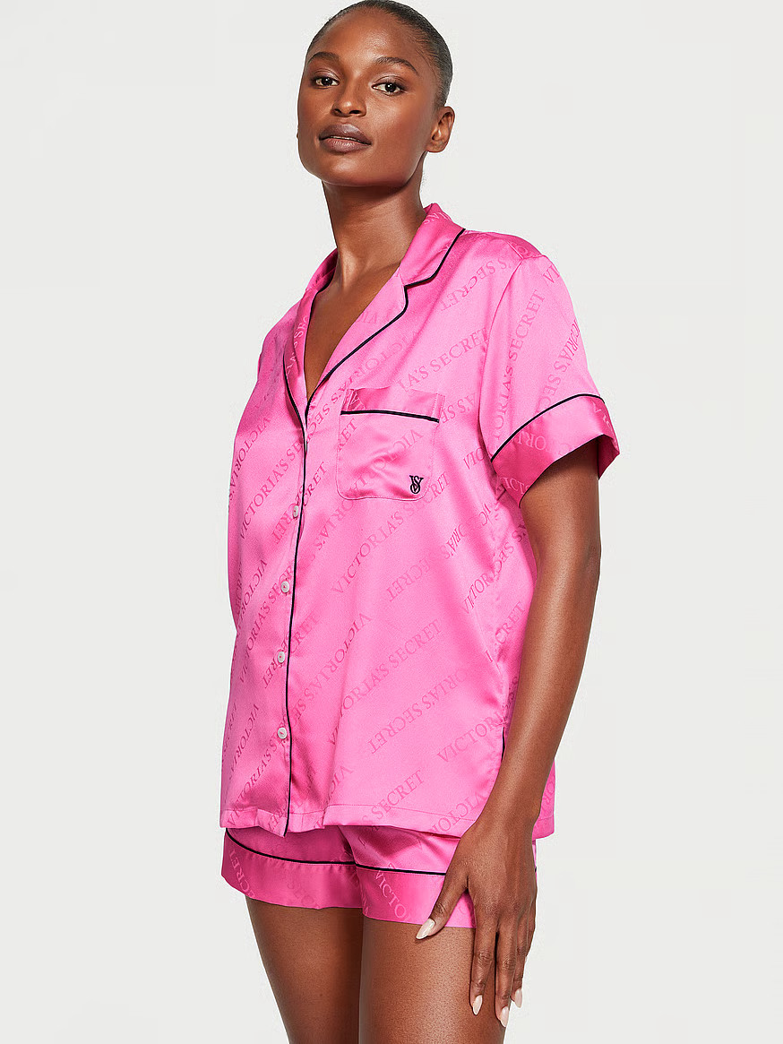 Buy Satin Short Pajama Set - Order Pajamas Sets online 5000006214 - Victoria's Secret US | Victoria's Secret (US / CA )