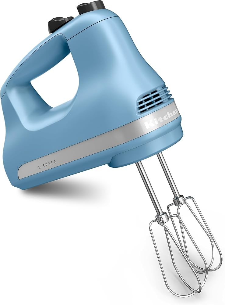 KitchenAid 5-Speed Ultra Power Hand Mixer - KHM512, Velvet Blue | Amazon (US)