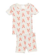 Infant And Toddlers 2pc Lobsters Top And Shorts Pajama Set | TJ Maxx