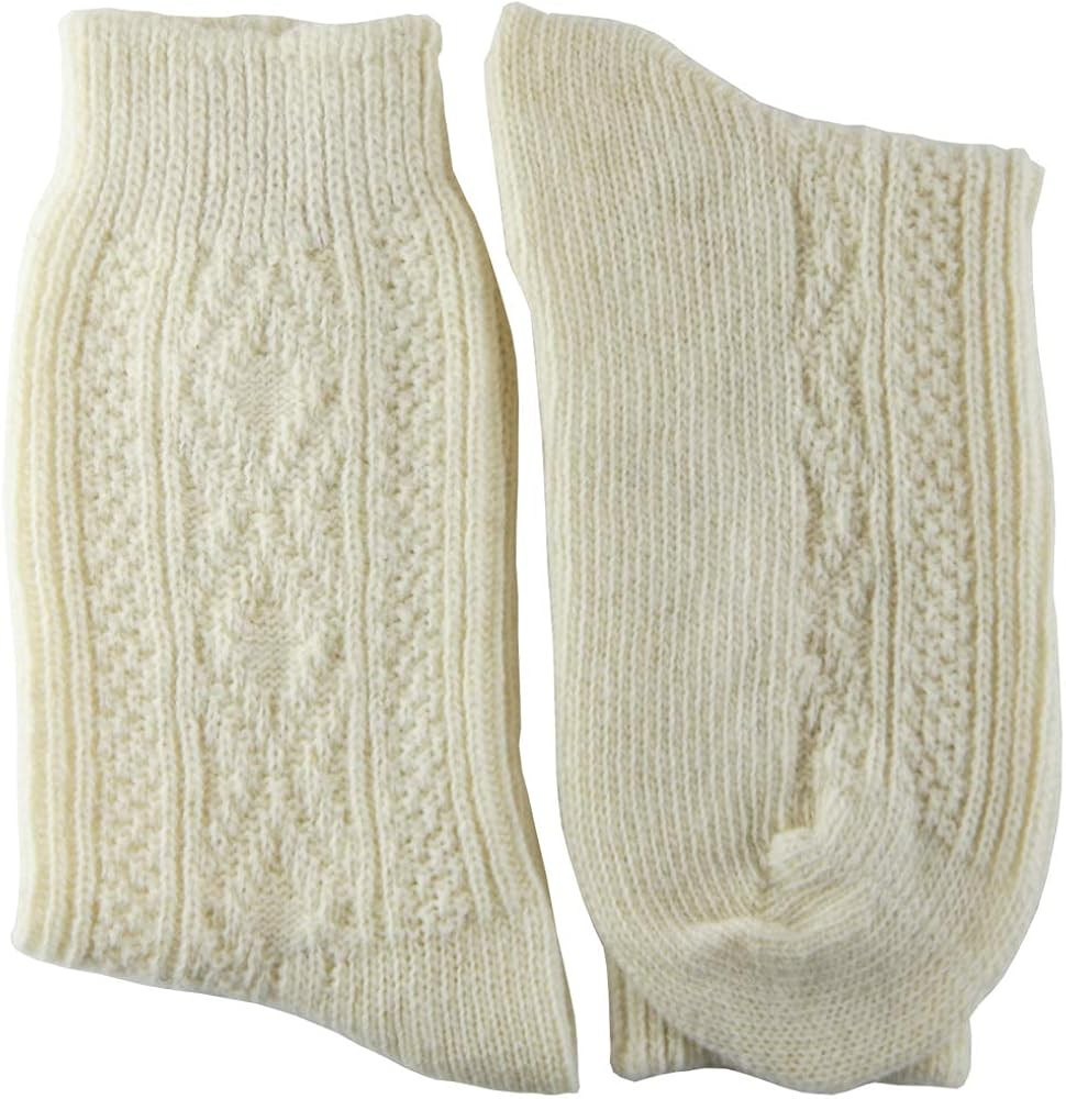 YUN 3 Pairs Women's Natural Pure 100% Wool Traditional Warm Boot Winter Socks | Amazon (US)
