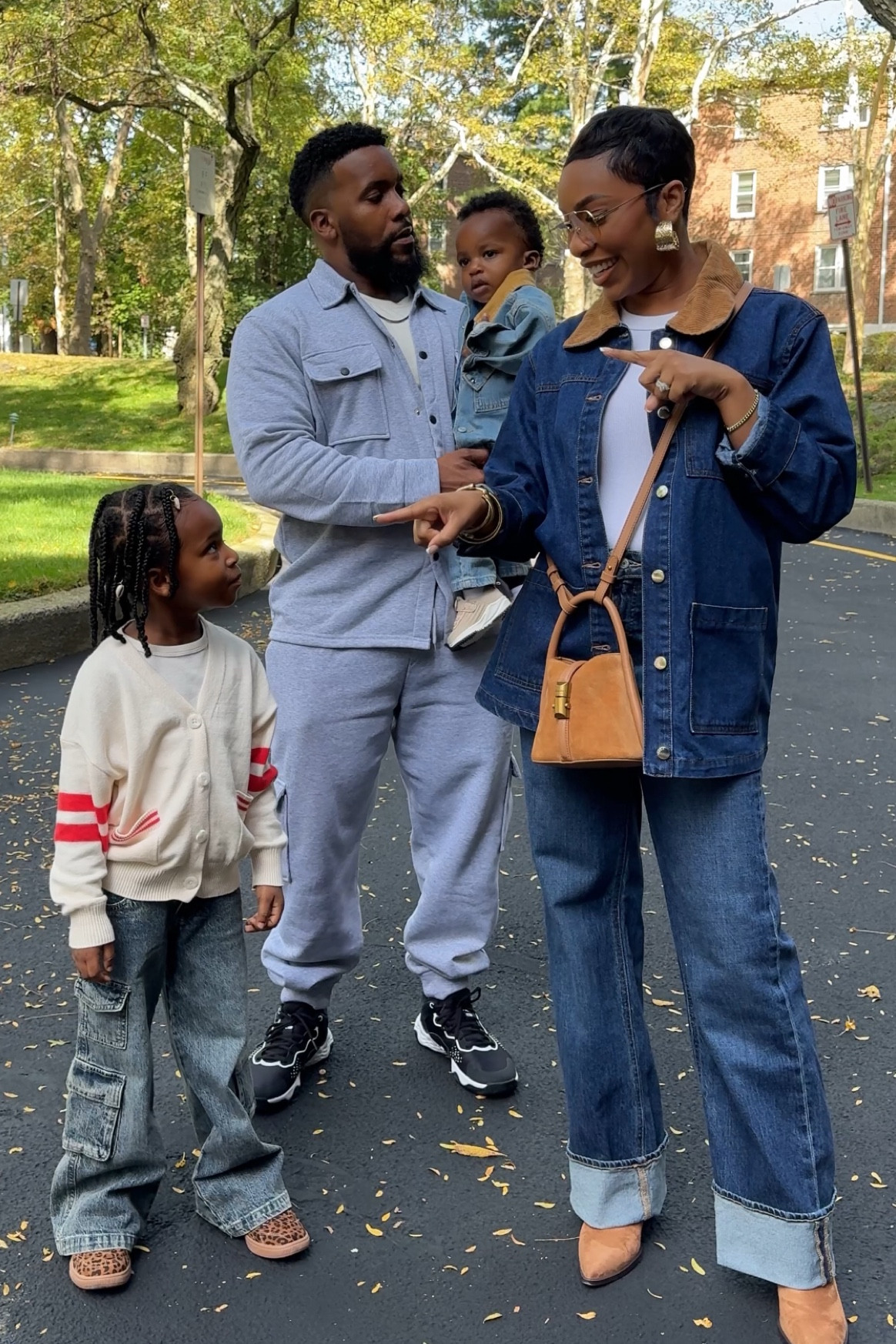 A little family fall fashion moment🍂obsessed with our outfits for a day out in NYC! *unfortunately my jacket is from TJ Maxx so there is no link* #fallfashion #fallstyle #fallstyleinspo #familyfalloutfits

#LTKFindsUnder100 #LTKFindsUnder50 #LTKSeasonal