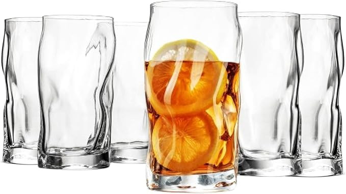 Bormioli Rocco Sorgente 15.5 oz. Cooler Glasses, Set of 6, | Amazon (US)