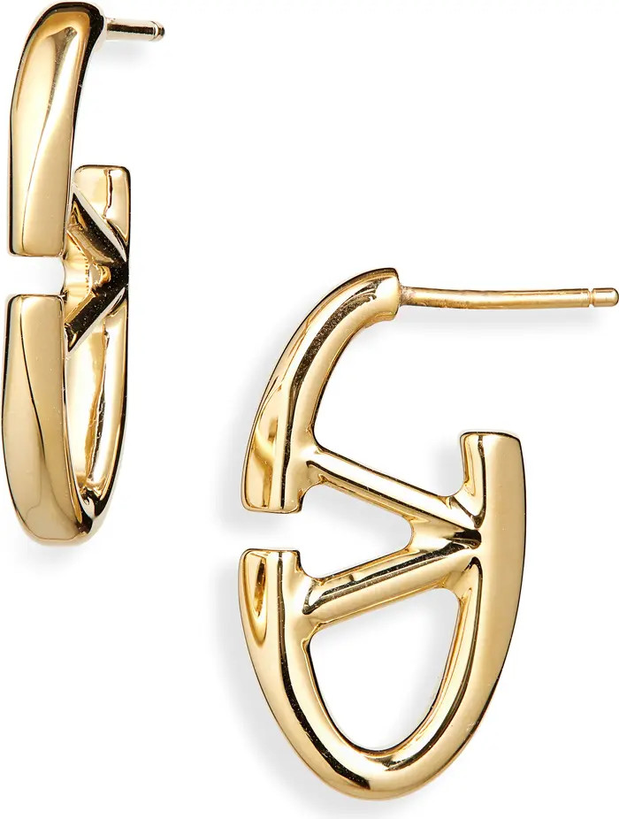 Valentino Garavani The Bold Edition VLOGO Hoop Earrings | Nordstrom | Nordstrom