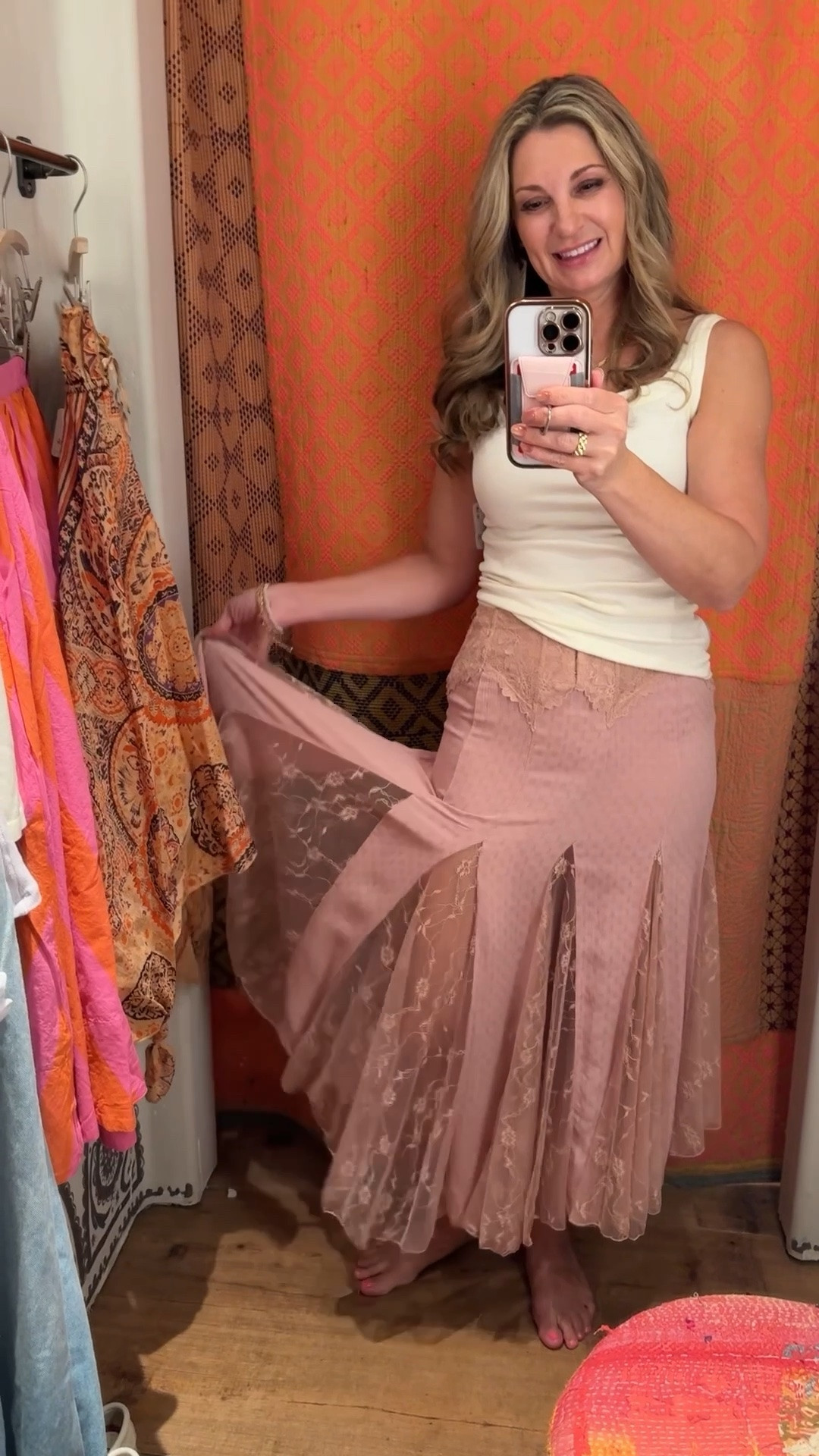 Free People slip skirt - the details…mesh & lace 🤍 Festival or garden party ready. My fav features - flattering A-line silhouette, front hook & eye closure, and zigzag lace overlays on the waist. Sharing items to complete the look.

#LTKootd #LTKgrwm