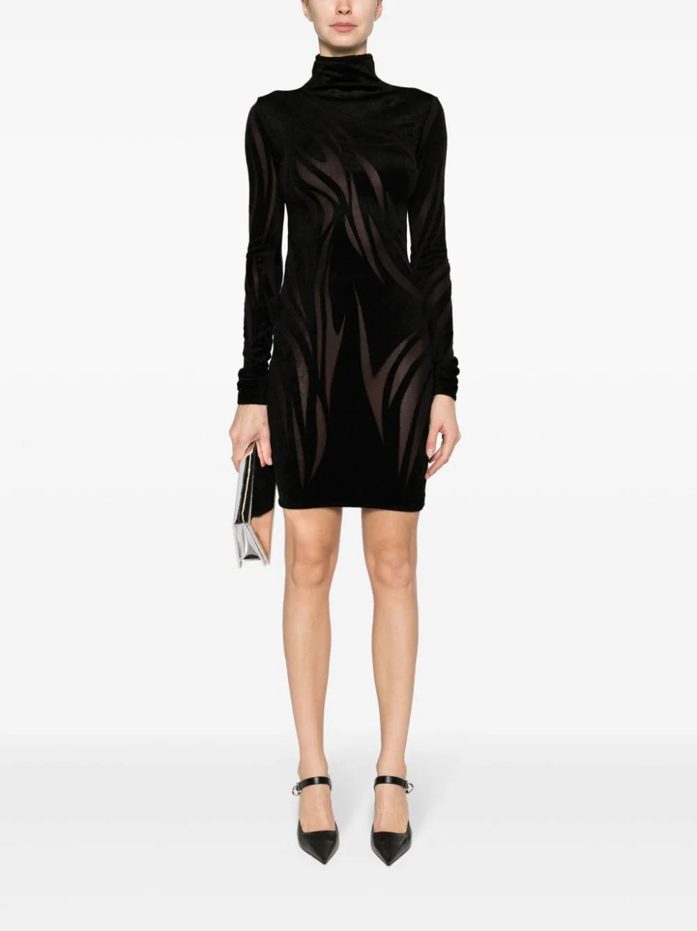 sheer chenille minidress | Farfetch Global