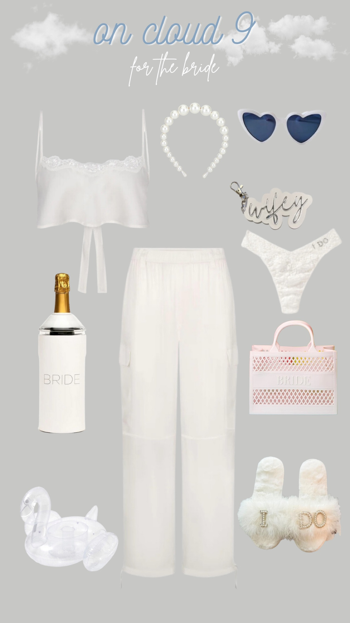 Accessories for the bride for her on cloud ⛅️ 9 bachelorette party💍✨ #giftsforthebride #bachelorettelooksforthebride 

#LTKFind #LTKstyletip #LTKwedding