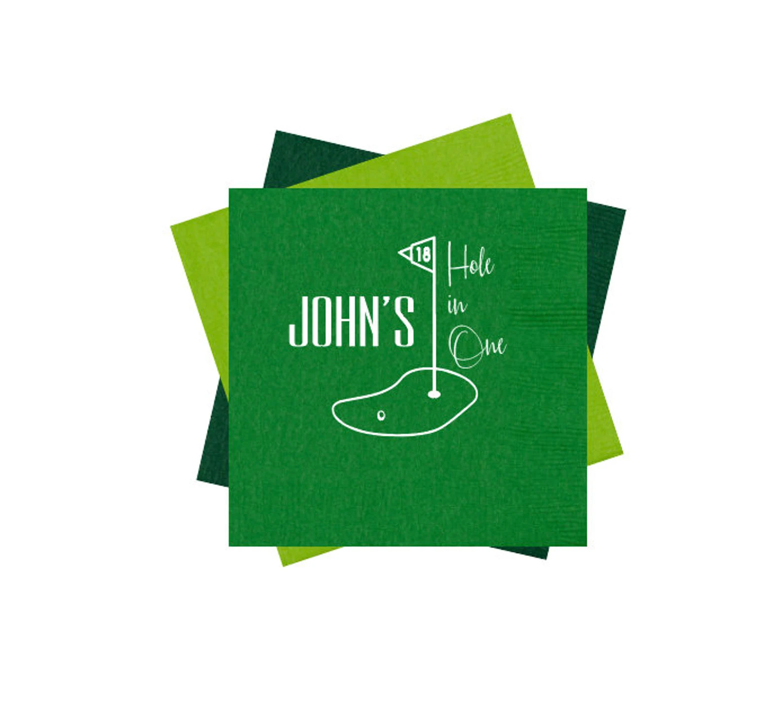 Hole in One Birthday Napkins, Golf Birthday Party, Golf Birthday Napkins, Kids Birthday Party Fav... | Etsy (US)