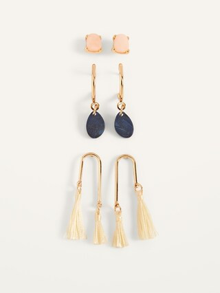 Gold-Toned Earrings Variety 3-Pack for Women | Old Navy (US)