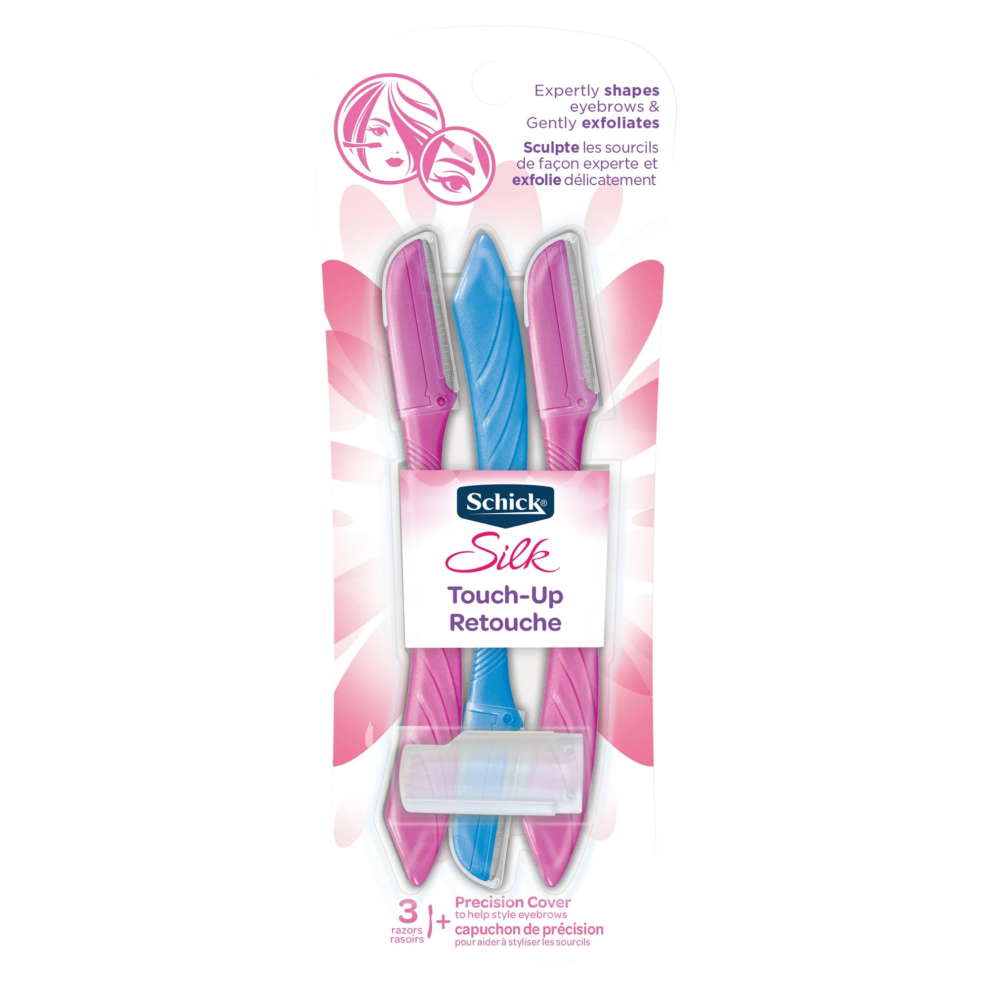 Schick Silk Touch-Up Facial Razor and Eyebrow Shaper - 3 Count | Walmart (US)