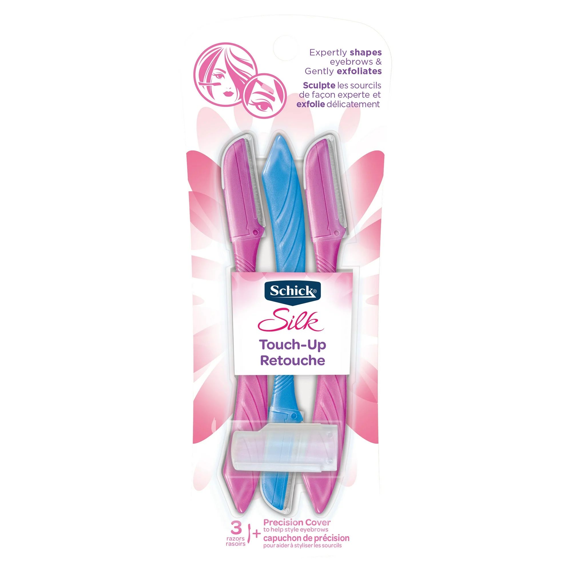 Schick Silk Touch-Up Facial Razor and Eyebrow Shaper - 3 Count | Walmart (US)