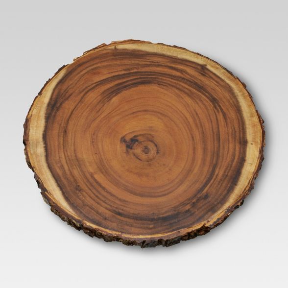 15" Acacia Wood Round Serving Platter Brown - Threshold™ | Target