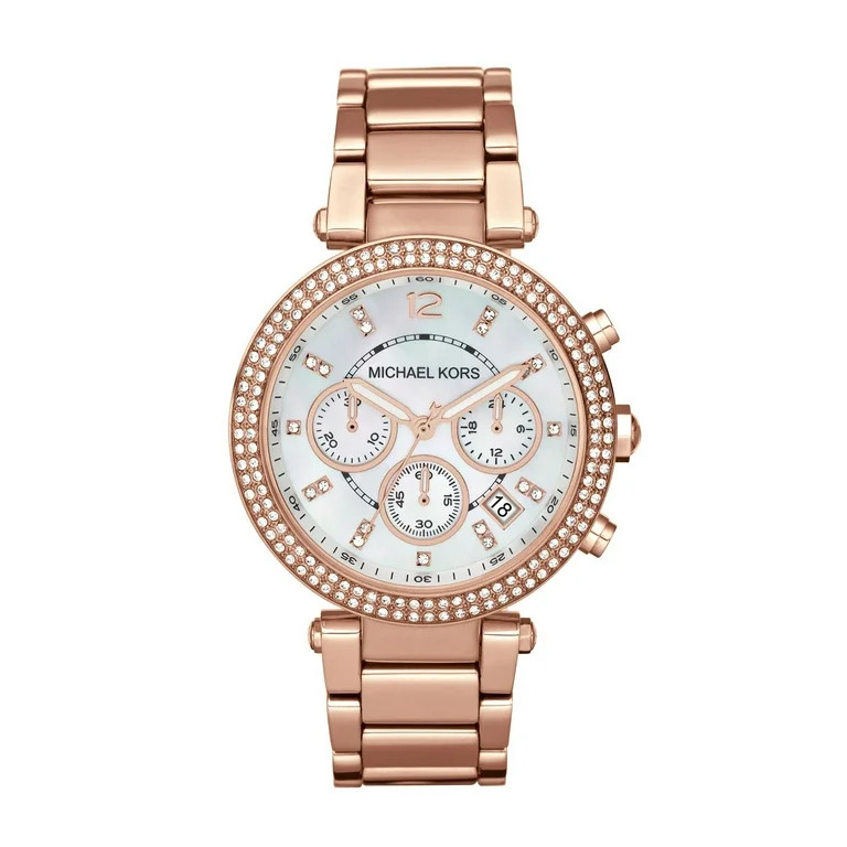 Michael Kors Women's Parker Stainless Steel Rose Gold-Tone Watch, 39mm, MK5491 | Walmart (US)