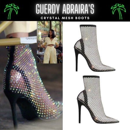 Guerdy Abraira’s Crystal Mesh Boots {many places sell them under different names so we linked a few}