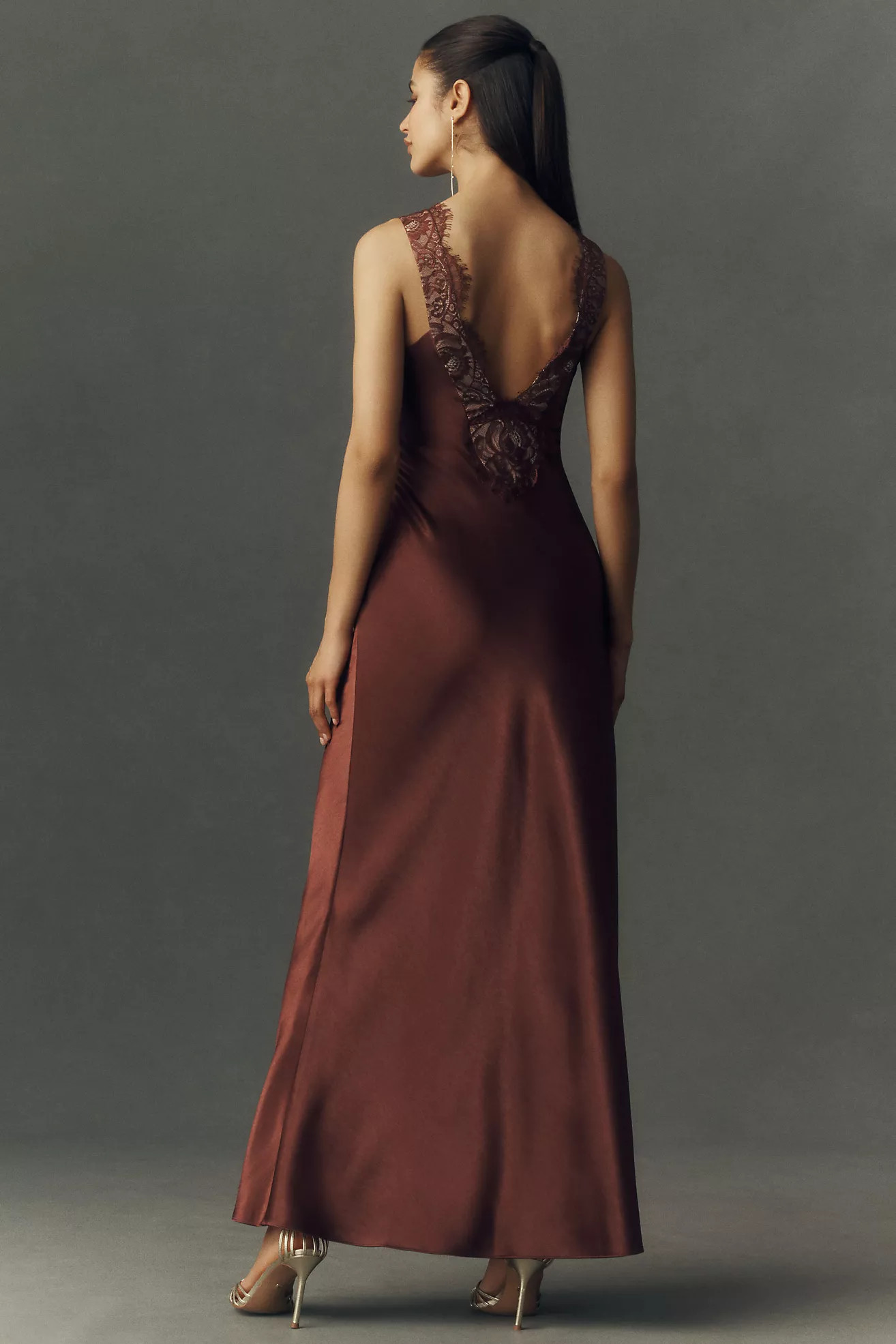 Bardot Torie Lace Slip Maxi Dress | Anthropologie (US)