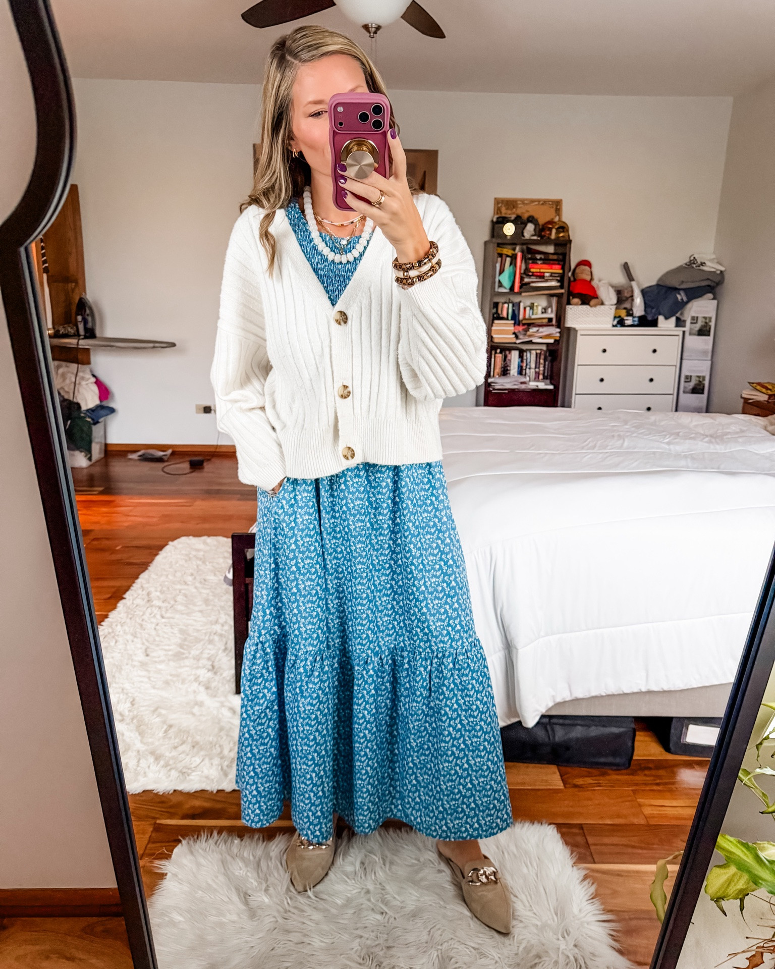 Everything I’m wearing is an oldie but a goodie but sometimes you just need to shop your own closet! I love this dress with or without a sweater over it and it’s been a staple in my closet for years!

#LTKootd #LTKOver40 #LTKWorkwear