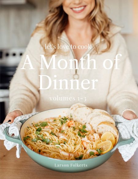 So over the moon to share that A Month of Dinner: Volumes 1-3 is now available for sale on AMAZON! 🎉🥹 It’s so incredibly surreal to see my little DIY paperback book for sale on Amazon. Thank you for all of the support!!

-95+ recipes
-12 weeks of dinner and dessert recipes
-3 months of pre-made grocery lists
-Simple ingredients you can find at any store—small town or big city
-Easy recipes for the most novice or experienced of home cooks
-Hungry-husband and toddler tested and approved!
-Recipes for REAL life created by an ordinary mom and wife who’s here to help you love to cook

Thousands of home cooks are using A Month of Dinner! Join the community and love to cook with us! 🍋🌿

#cookbooks #cookbook #amazonfinds #amazonbooks #dinner #recipes #cooking #kitchen #kitchenmusthaves #mealplans #mealplan

#LTKfamily #LTKhome #LTKfindsunder100