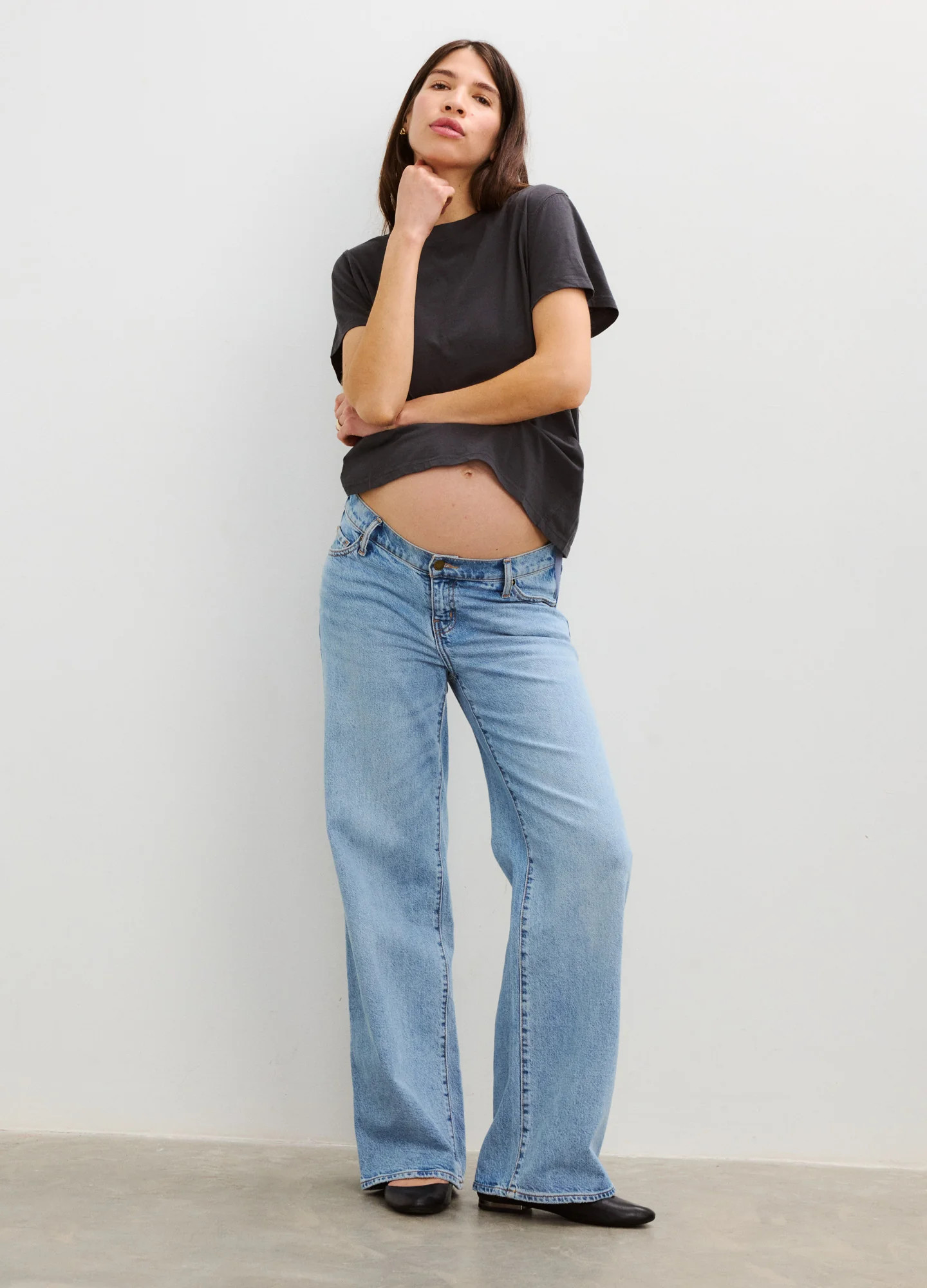 The Relaxed Wide Leg Maternity Jean | HATCH Collection