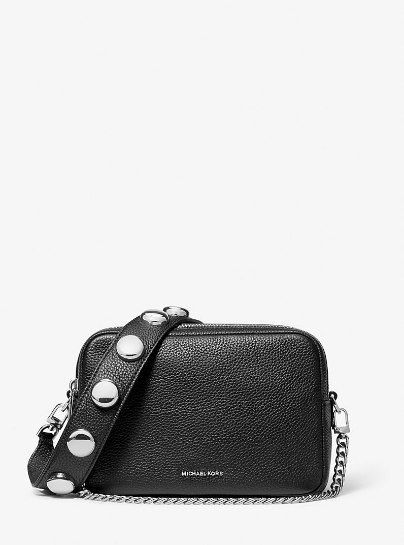 Bryant Medium Studded Pebbled Leather Camera Crossbody Bag | Michael Kors US