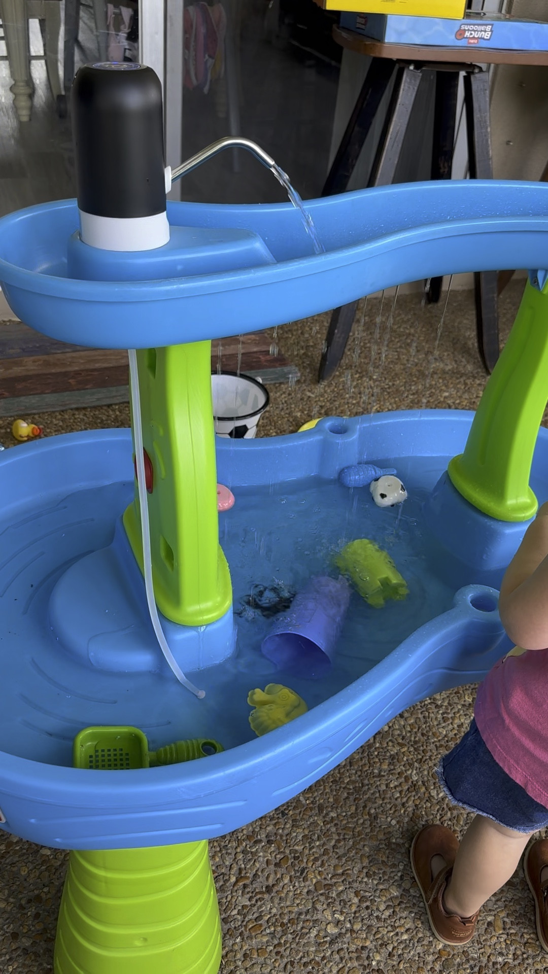 Awesome continuous flow water pump for our water table 💦 usb rechargeable, easy to use, long lasting battery! 

Keep your kiddos entertained and cool this summer! 

#LTKFamily #LTKKids #LTKSwim
