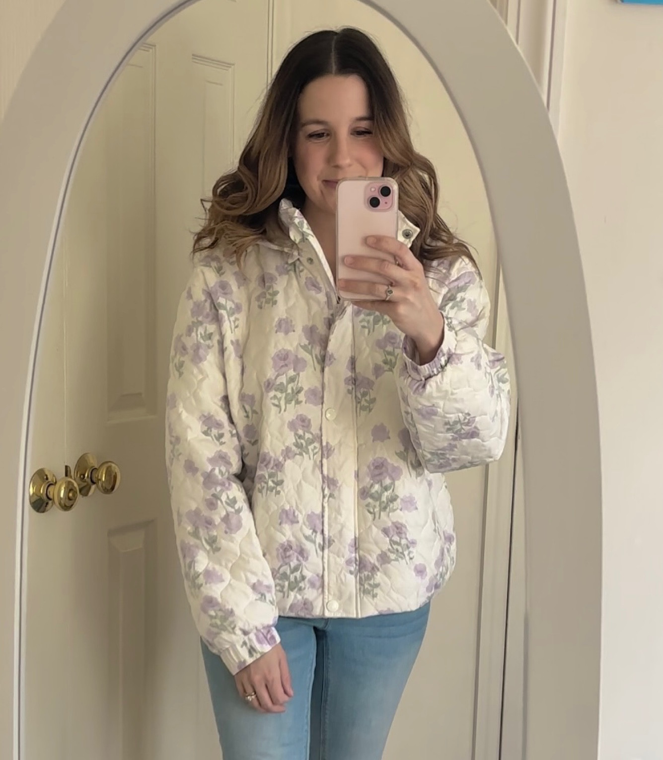 The prettiest coat to transition into Spring! 🌸 