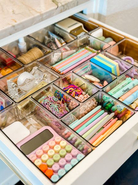 Pastel junk drawer 