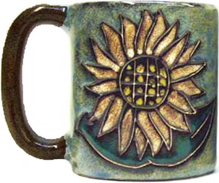 One (1) MARA STONEWARE COLLECTION - 16 Ounce Coffee Cup Collectible Dinner Mug - Sunflower Design | Amazon (US)