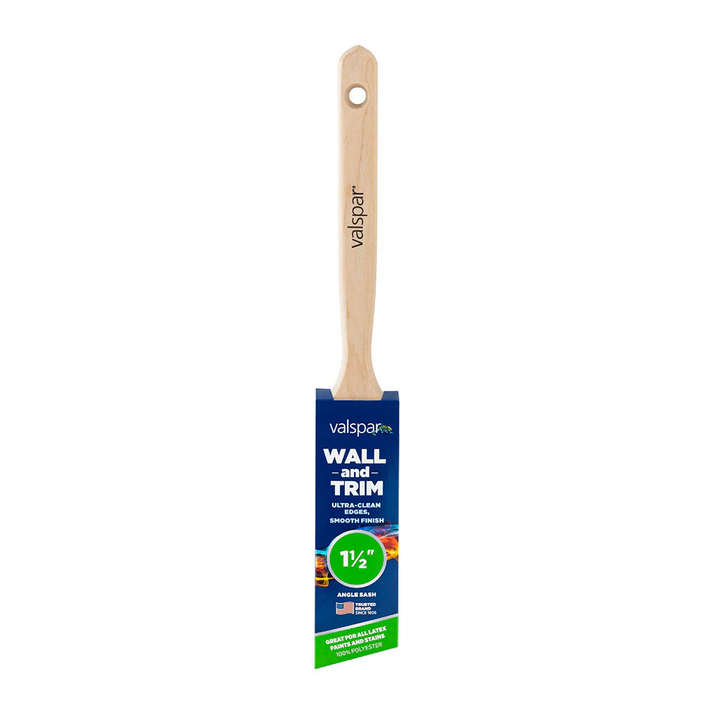 Valspar 1-1/2-in Reusable Polyester Angle Paint Brush (Sash Brush) | 882540150 | Lowe's